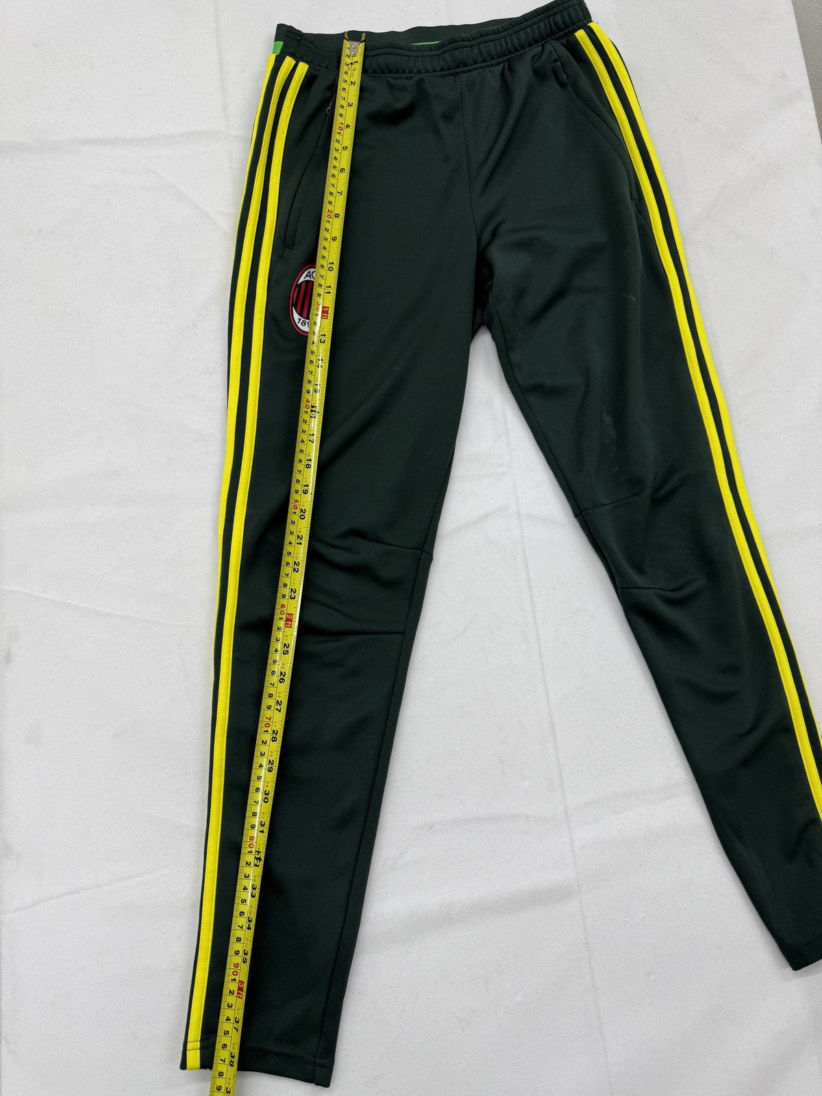 Adidas AC Milan Green Track Pants Men's S Climalite Tapered NWT