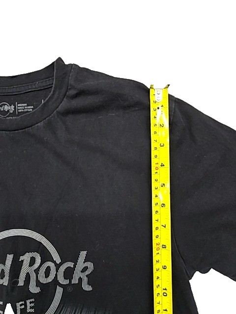 Hard Rock Unisex Black Cotton T-Shirt Size Medium Crewneck