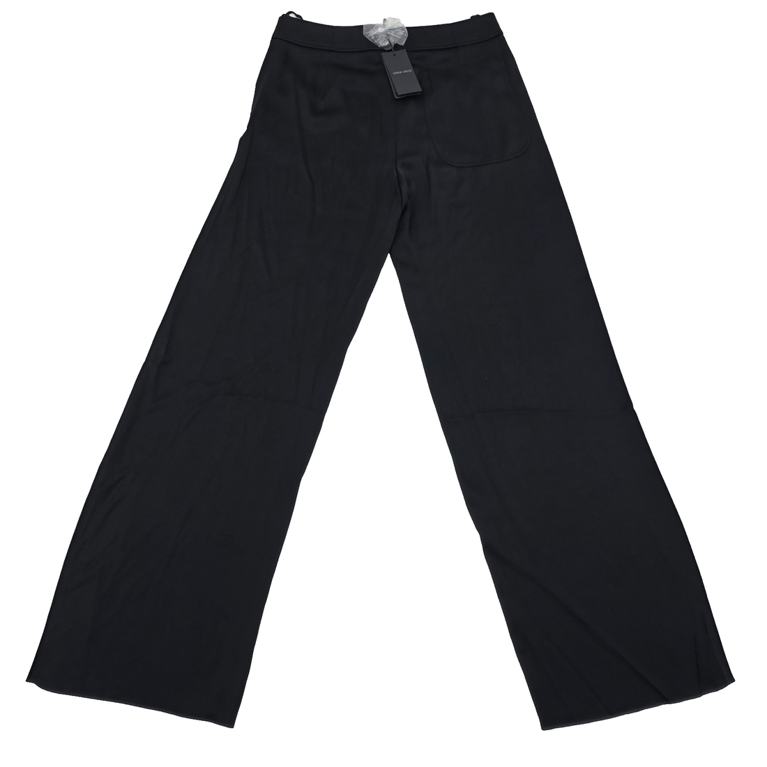 Giorgio Armani Elasticated-Waistband Straight-Leg Trousers Size 42 Bnwt
