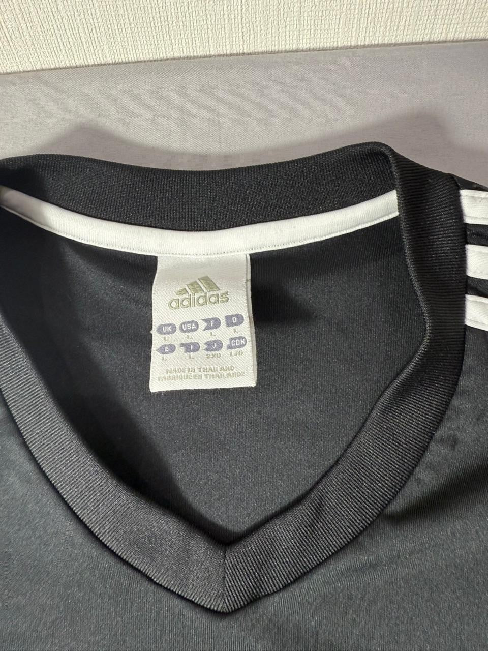 Adidas Men's Black Climalite Soccer Jersey Short Sleeve V-Neck Size M