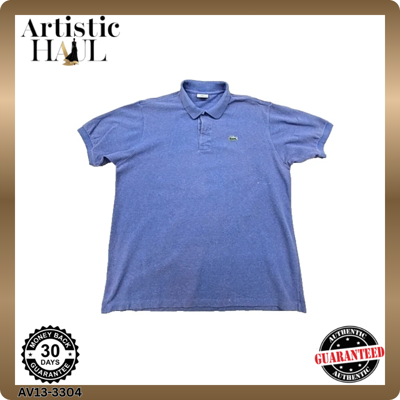 Lacoste Men's Blue Polo Shirt XL Classic Cotton Pique Short Sleeve