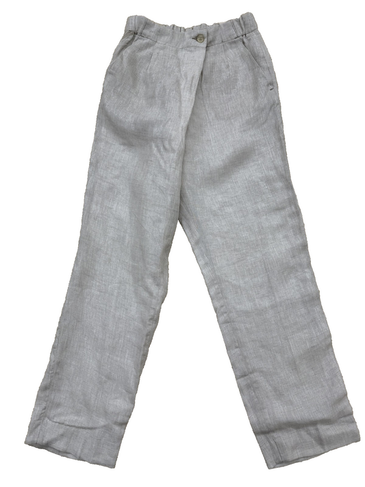 Reiko Women's Beige Pants – Size M, Linen