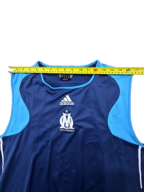 Adidas Men's Olympique Marseille Navy Blue Training Vest L Climacool