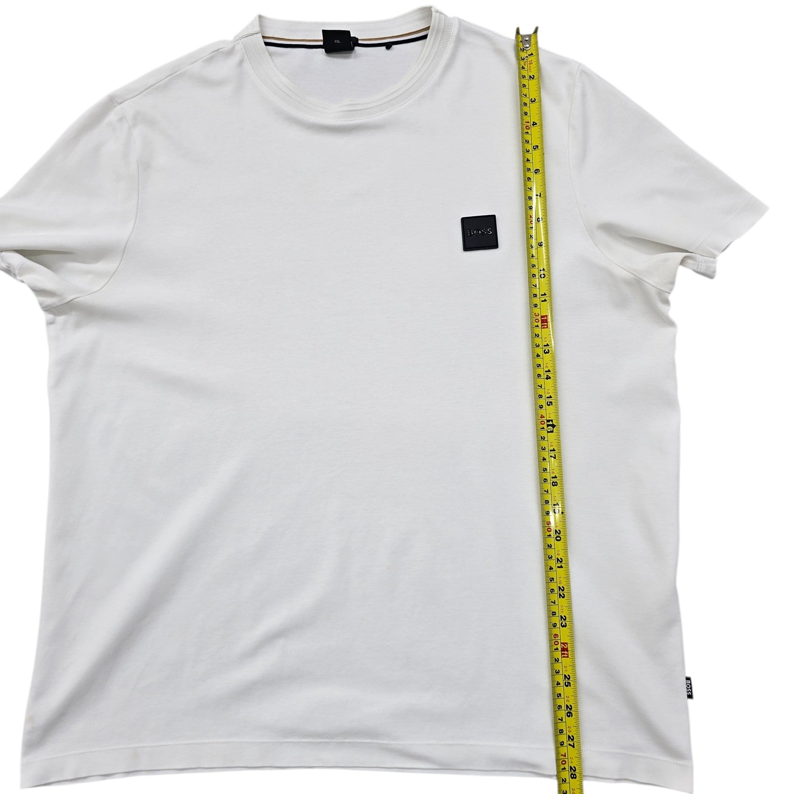 Hugo Boss Men White T-Shirt size XXL product image 8