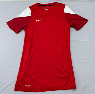 Nike Men's Red Dri-FIT Soccer Jersey Size S Short Sleeve