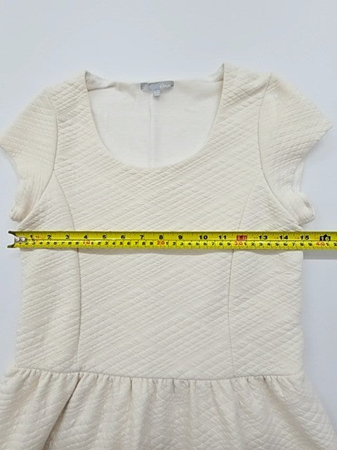 Etam Women's Cream Fit & Flare Knee Dress Size 10