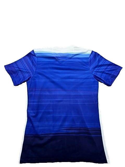 Nike Men's Blue Dri-FIT Soccer Jersey Short Sleeve V-Neck Size M