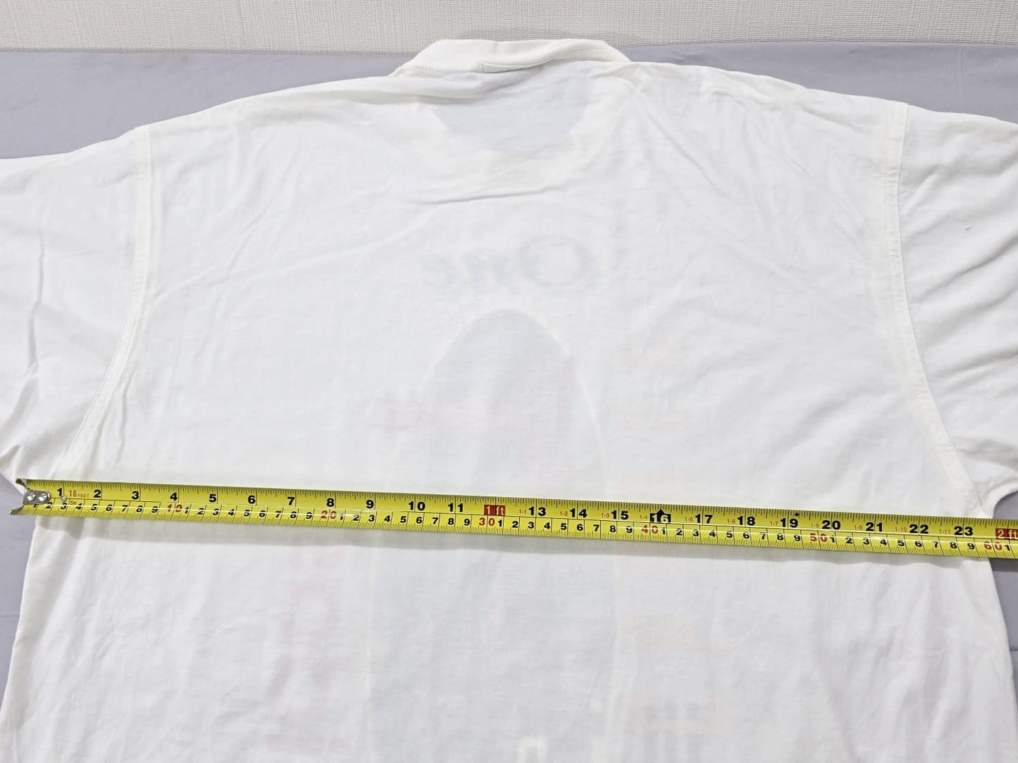 Adidas Men's White Graphic Short Sleeve T-Shirt L Vintage