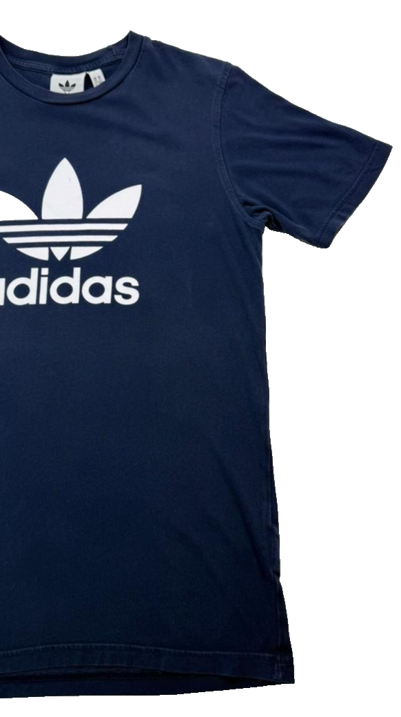 Adidas Originals Navy Blue Trefoil Logo T-Shirt Unisex Size XS