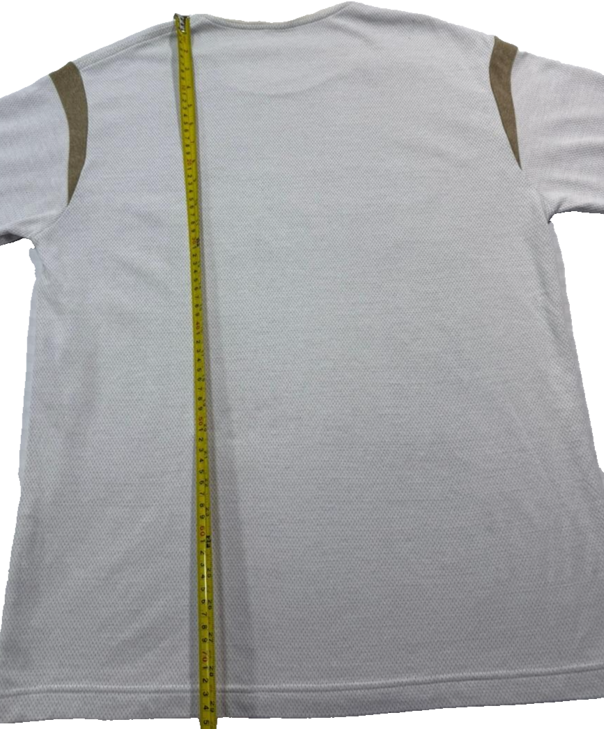 Lacoste Logo Embroidered T-Shirt Sweatshirt Cotton Blend Size 5 [ Unisex]