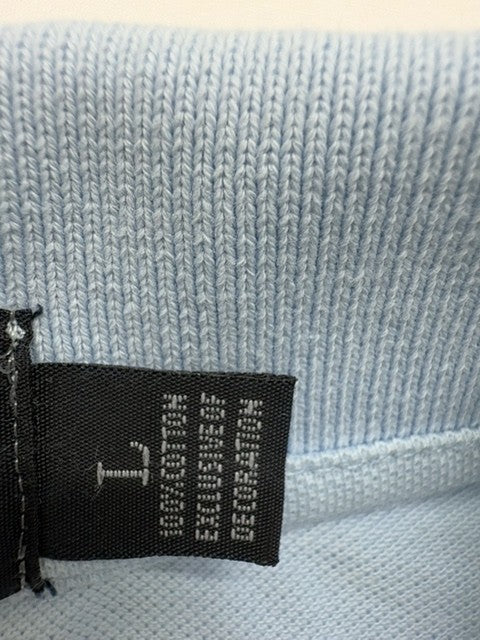 Polo Ralph Lauren Boys Light Blue Logo Long Sleeve Shirt Size 7 Excellent