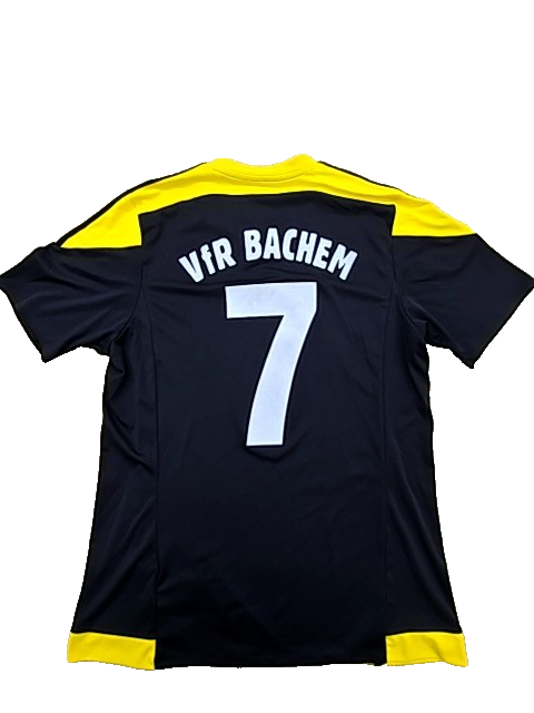 Adidas Men's Yellow Black Striped Soccer Jersey(#7) L Climacool