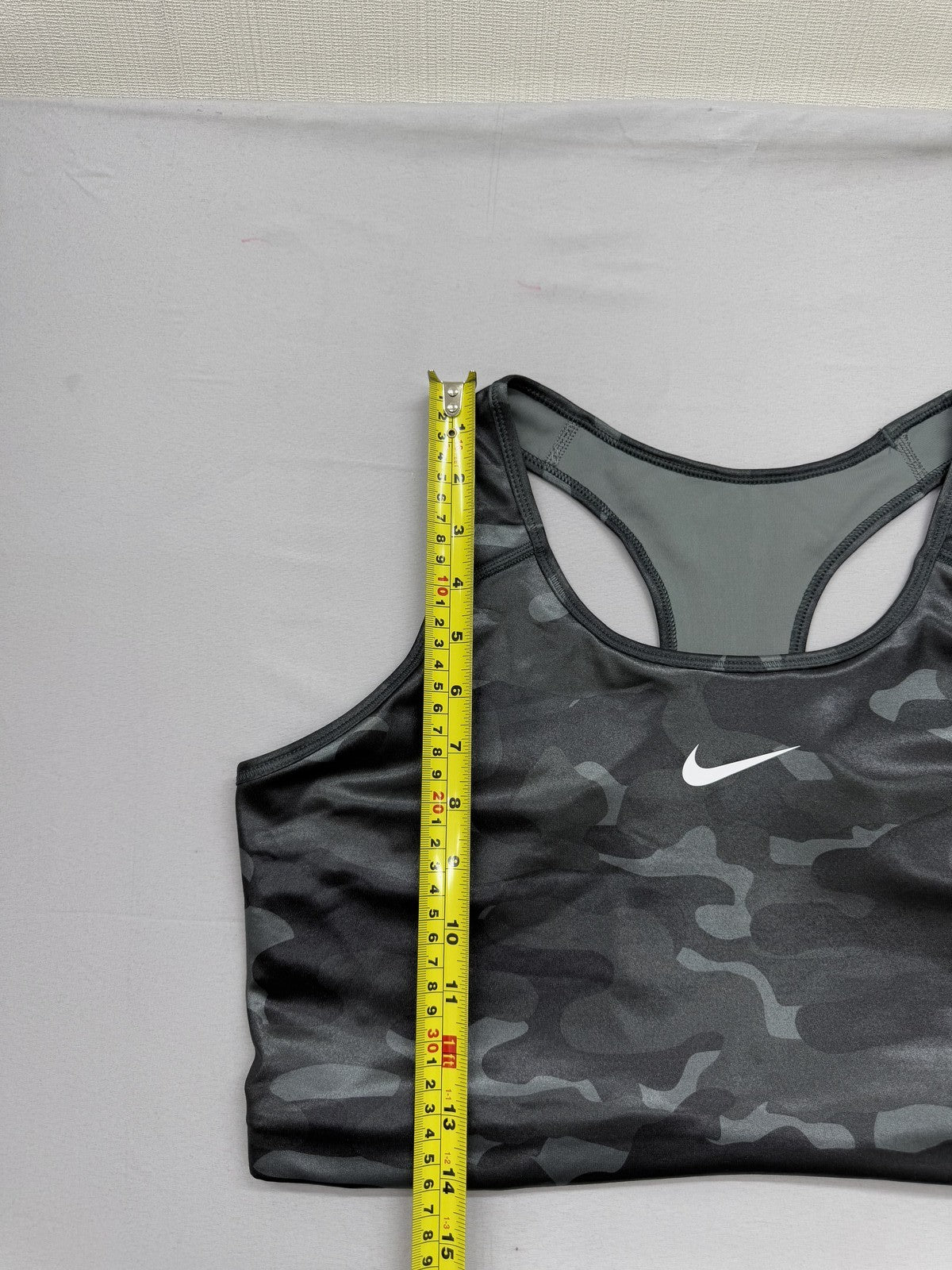 Nike Black Camo Sports Bra XXL High Neck Medium Support Dri-FIT