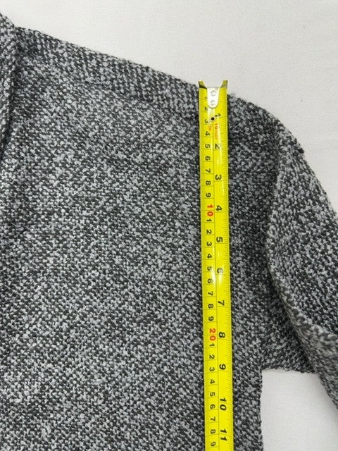 Vila Grey Melange Button Jacket Women Short Boxy Long Sleeve
