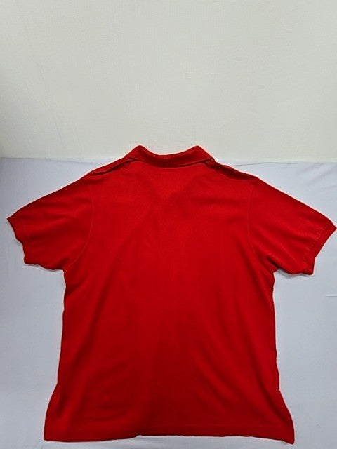 Lacoste L1212 Red Cotton Polo Shirt Men's Size 6 Short Sleeve Croc Logo