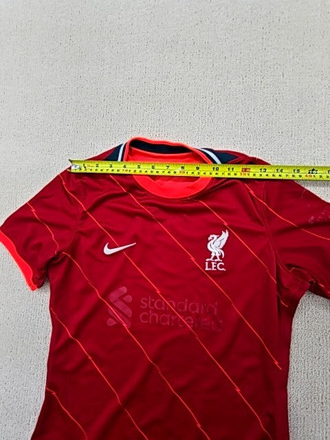 Nike Men's Red Liverpool FC Soccer Jersey Size M Dri-FIT Striped