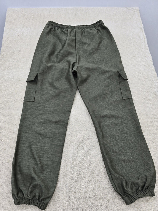 Ole by Koton Women's Gray Pants – Size S, Wide Leg, Cargo
