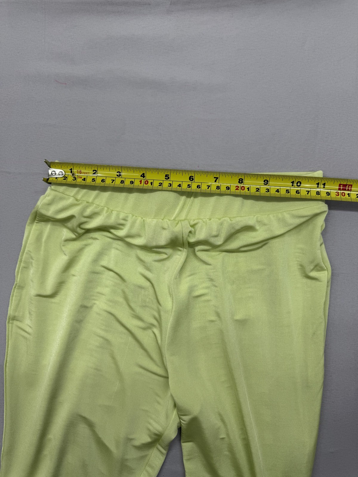 River Island Wide Leg Trousers Lime Green Size 8 Women's