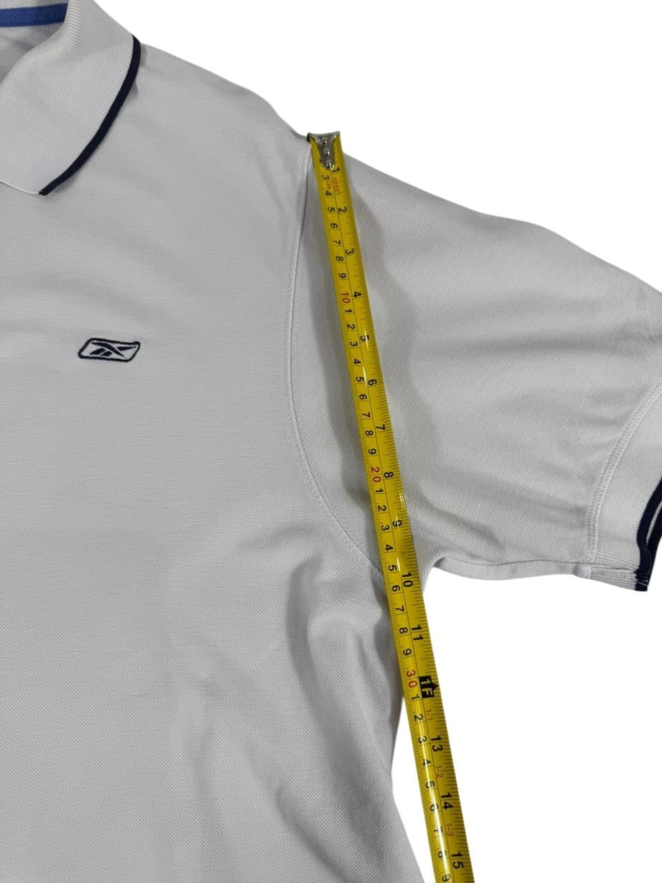 Reebok Men's Polo Shirt White Short Sleeve Classic Logo Casual Size XL
