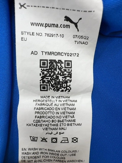 Puma Blue XL Short Sleeve Jersey Crewneck Regular Fit 782917-10