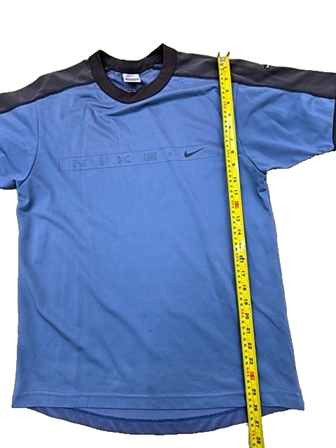 Nike Unisex Blue Crewneck Short Sleeve T-Shirt Size S Black Trim