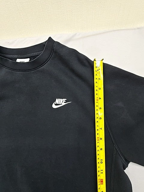 Nike Sportswear Club Sweatshirt Crew Neck Black Men's Size S