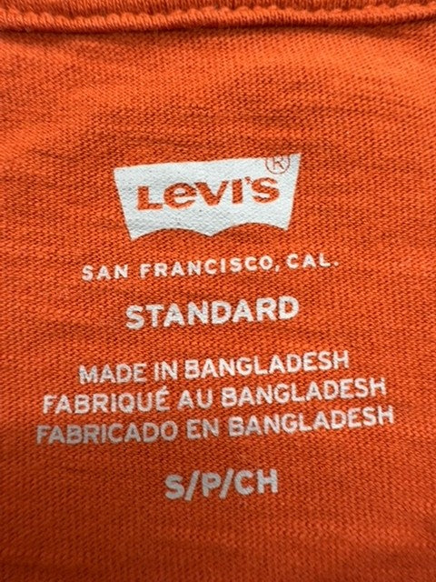 Levi's Men Orange T-Shirt size S product image 7