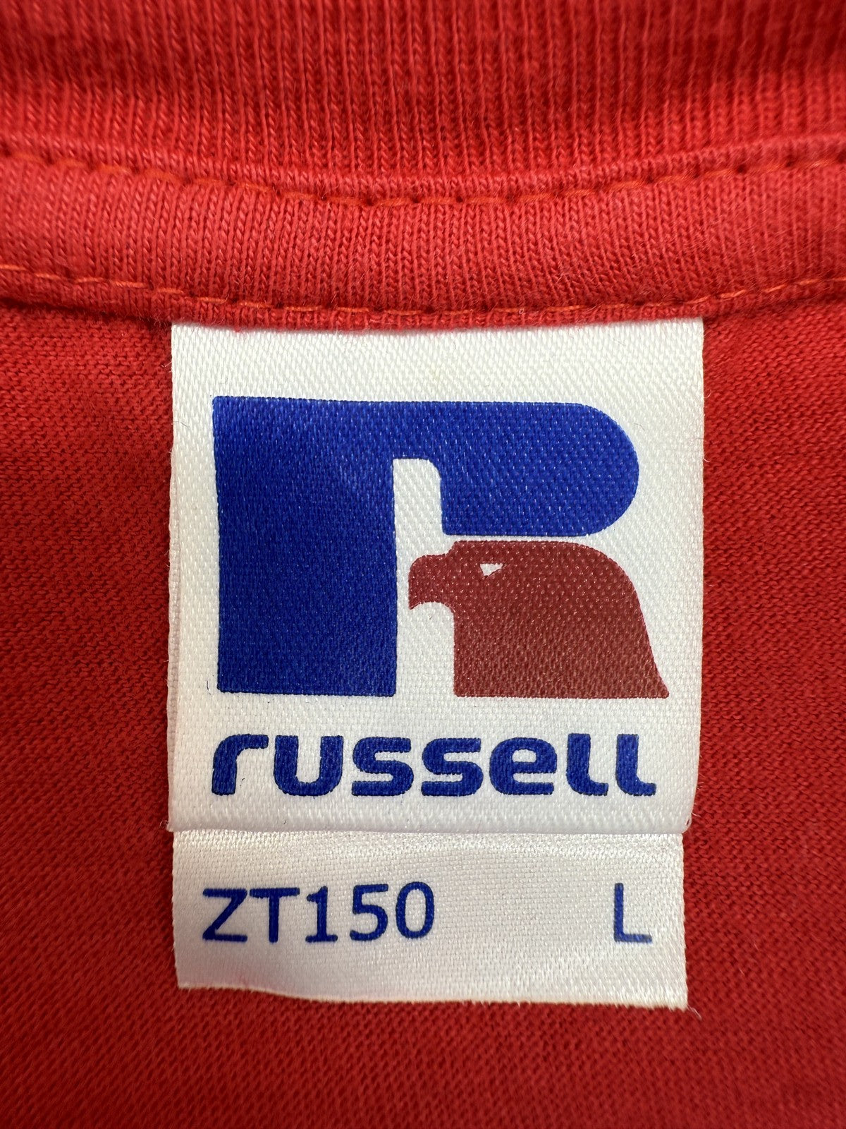 Russell Athletic Unisex Red T-Shirt size L product image 4