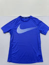 Nike Men's Blue T-Shirt – Size S, Royal Reflective Swoosh royal, Graphic