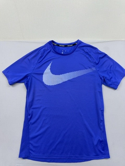 Nike Dri-FIT Men's Royal Blue Graphic T-Shirt S Dri-FIT Reflective Swoosh