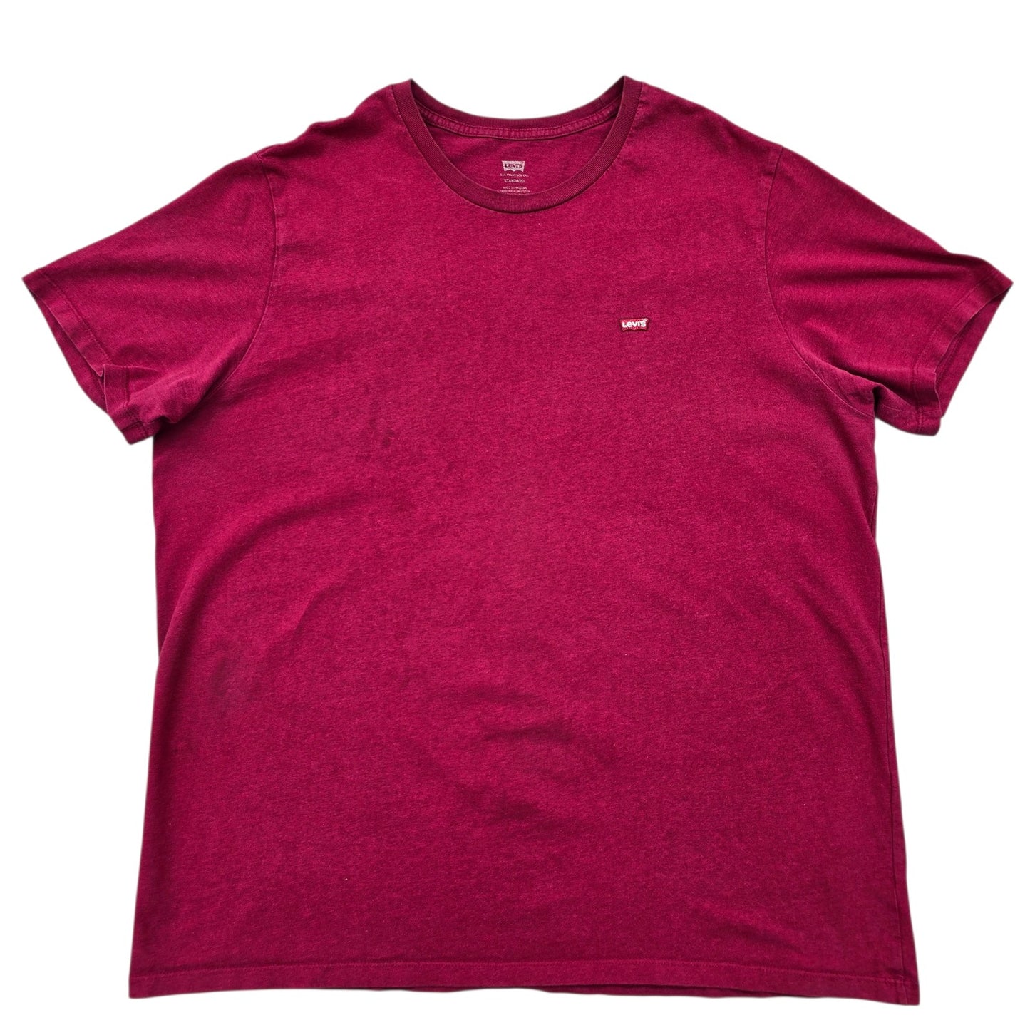 Levi's Men's Maroon Crew Neck T-Shirt Size XL
