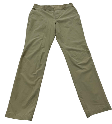 Nike Men's Khaki Straight Flat Front Pants 36x34 FD562-250