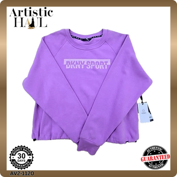 DKNY Sport Purple Women's Sweatshirt M Raglan Long Sleeve