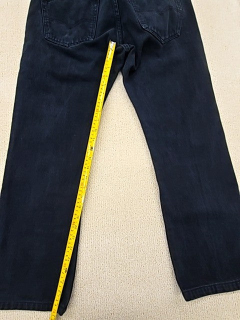 Levi's 501 Men's 32x32 Dark Indigo Vintage Button Fly Denim Jeans
