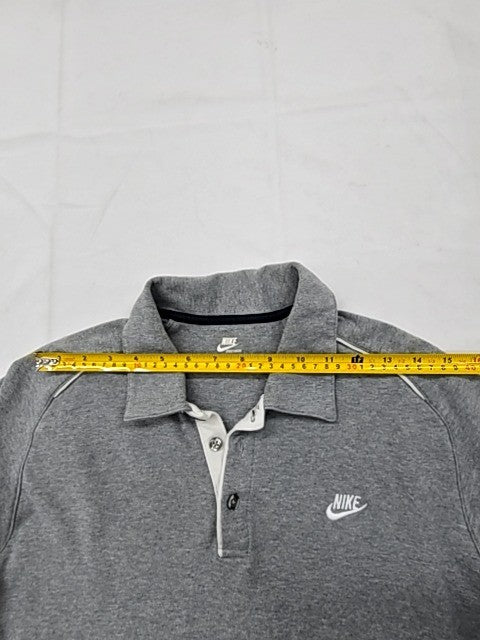 Nike Sportswear Men's Grey Polo Shirt M Short Sleeve Lightweight