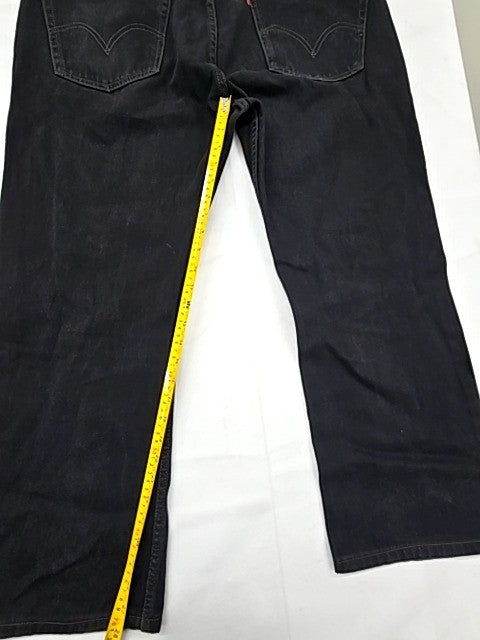 Levi's 505 Men's Black Denim Jeans 38x30 Regular Fit