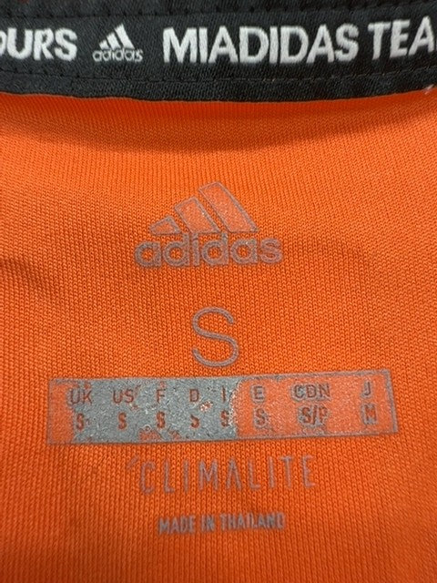Adidas Men's Olympique Lyonnais Orange Away Jersey S Vintage