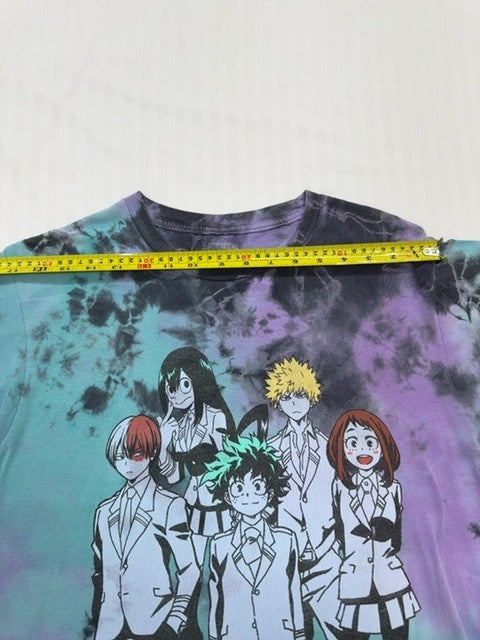 My Hero Academia Unisex Tie-Dye Purple Turquoise T-Shirt