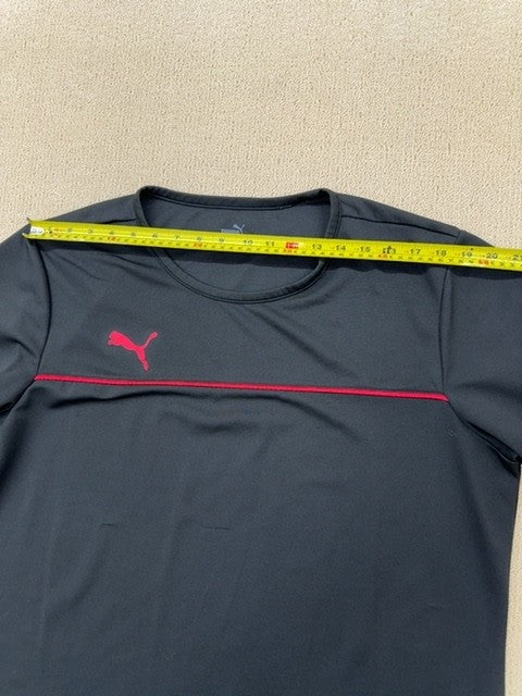 Puma Men's Black Short Sleeve T-Shirt XXL Crew Neck Jersey