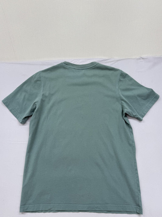 Adidas Men's Green T-Shirt – Size S, Logo, Crew Neck