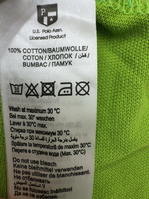 U.S. Polo Assn Boys Green Polo Shirt size L product image 4
