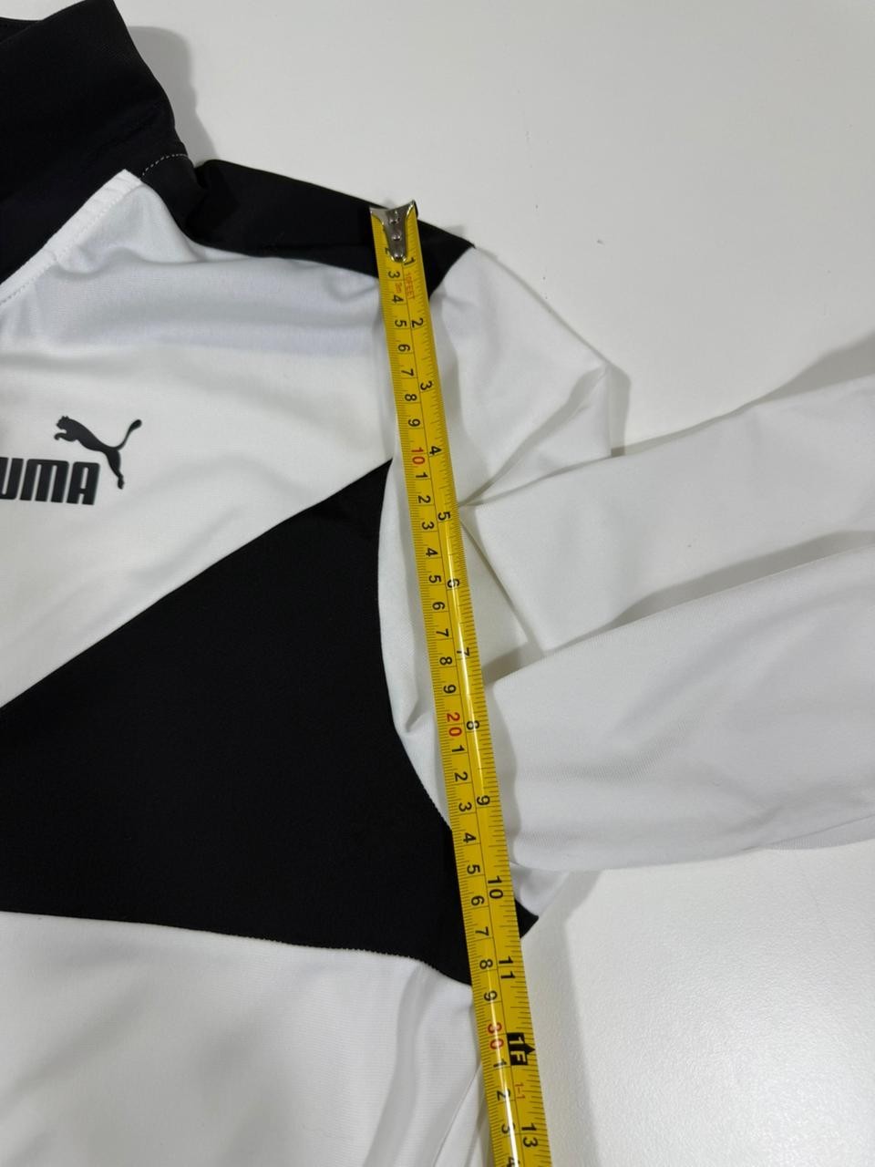 Puma Men's White & Black Zip Up Track Jacket Sportswear Size M