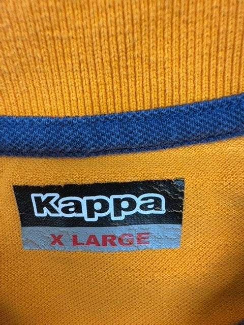 Kappa Men's XL Orange 100% Cotton Short Sleeve Polo Shirt