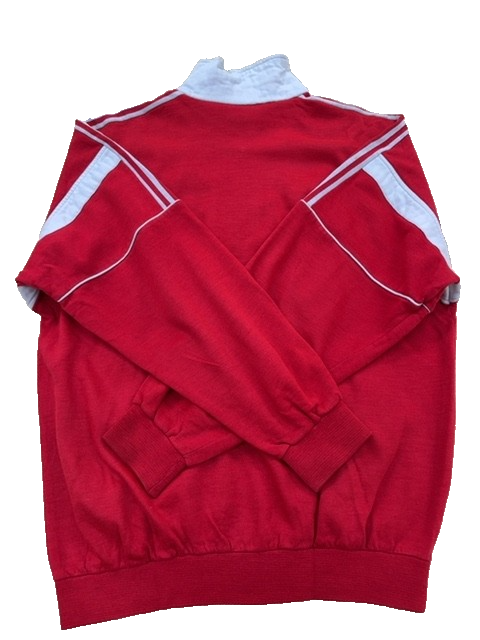 Adidas Rival Emmanuel-73 Red Track Jacket L Unisex Zipper Stripe