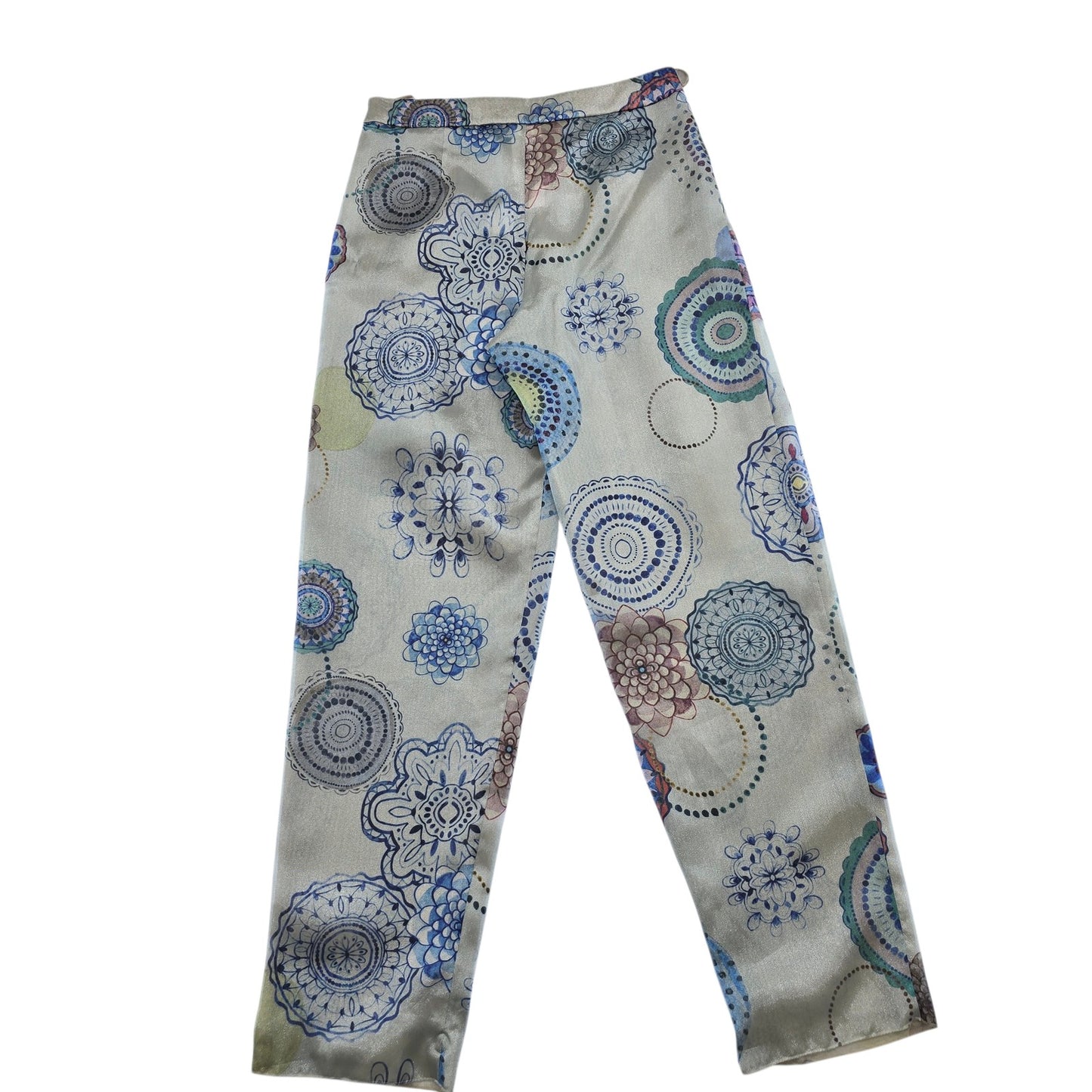Giorgio Armani Women's Cream Mandala Pants Size 46