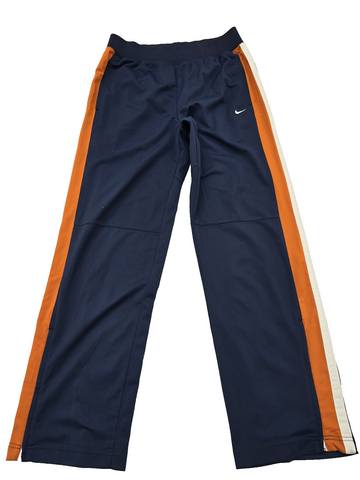 Nike Navy Orange Striped Sweatpants Men's L Activewear