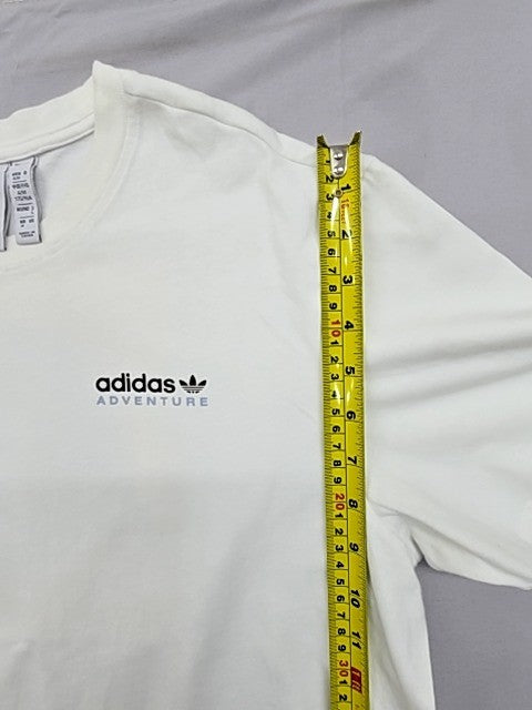 Adidas Men's White Adventure Graphic Tee M Originals NWT