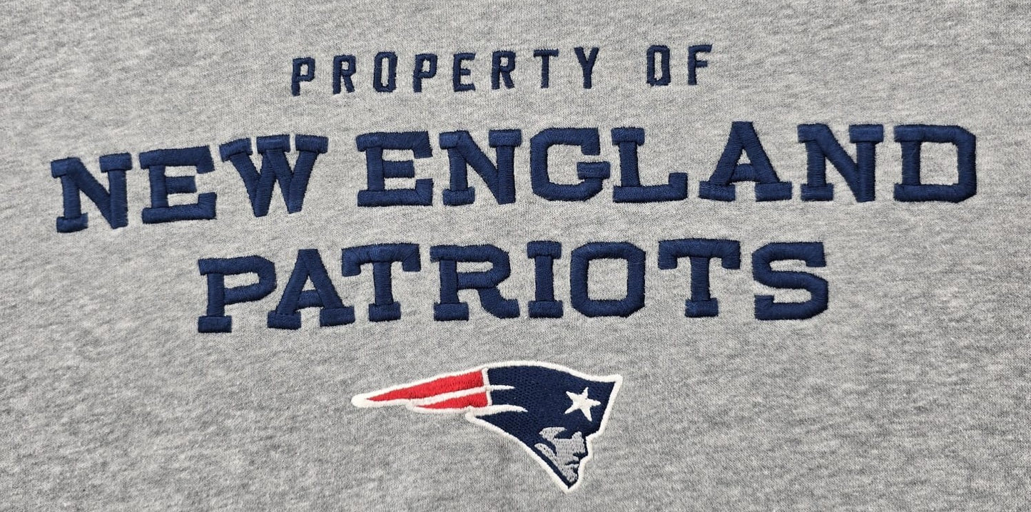Nike Men's Patriots Heather Gray Pullover Hoodie 2XL NFL Training