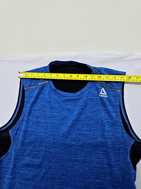 Reebok Men's Blue Sleeveless Tank Top Size L Crewneck 117503