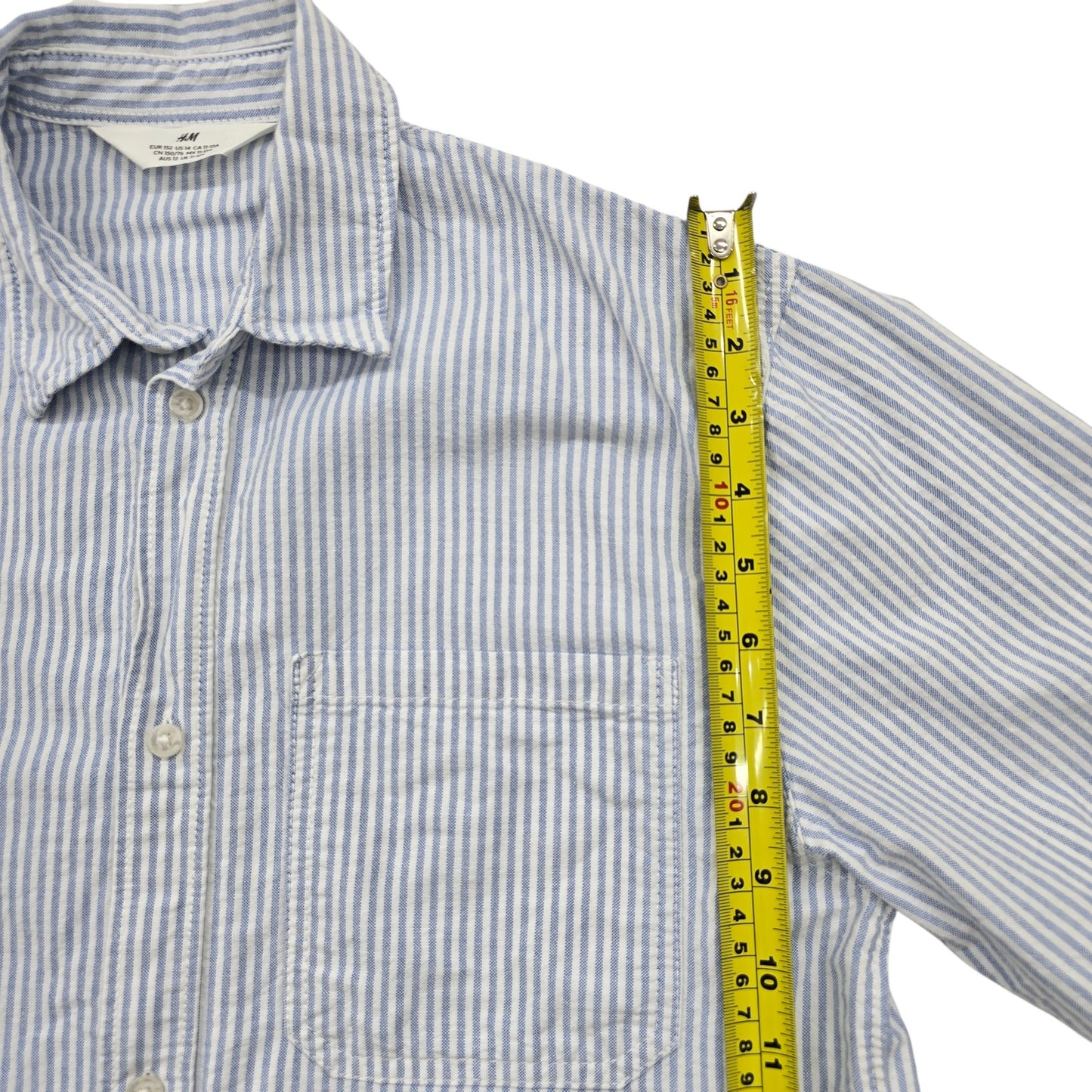 H&M Men Blue Shirt size 14 product image 8